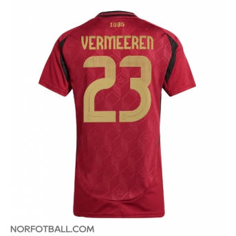 Billige Fotballdrakt Belgia Arthur Vermeeren #23 Replika Hjemmedrakt Dame EM 2024 Kortermet
